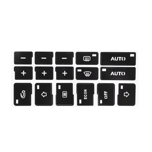 Autocollants de réparation pour bouton climatisation Audi A4 anti usure tableau de bord