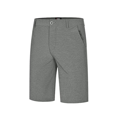 Short de golf pour homme solide contre la chaleur en été gris