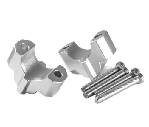 Pontets de guidon de moto silver pour un confort de pilotage optimal en road trip