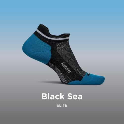 Image of Feetures Elite Max Cushion No Show Tab - Running Socks for Men & Women, Athletic Compression Socks, Moisture Wicking