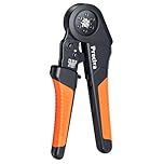 Preciva Hexagonal Ferrules Crimping Tool, 0.08-16mm²/AWG28-5 Wire Crimps Tools, Self-Adjustable Ratchet Crimper Pliers for Household Electrical and Vehicle Repairs
