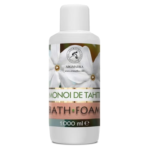 Espuma Baño de Monoi de Tahiti 1000ml - Belleza - Cuidado del Cuerpo - Bienestar - Relajación - Fragancia Exótica - Aromaterapia - Spa - Baños de Burbujas - Bath Foam Monoi de Tahiti