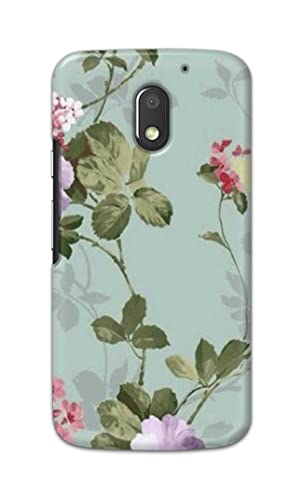 Image of Printed Hard Back Cover Case for Motorola Moto E3 Power Back Cover (Floral Painting) -1302