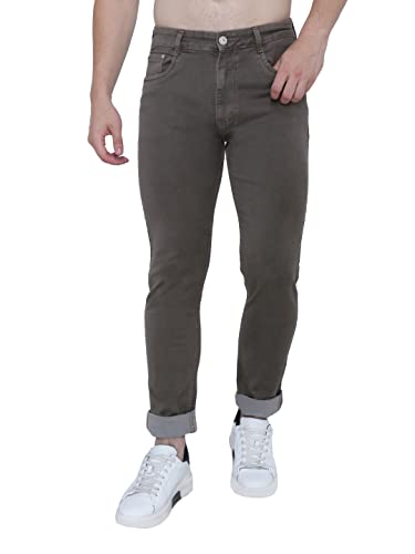 Image of Strechable Denim Regular Fit Mid Waist Light Weight Soft Feel Stretchable Denim Jeans Pant for Men