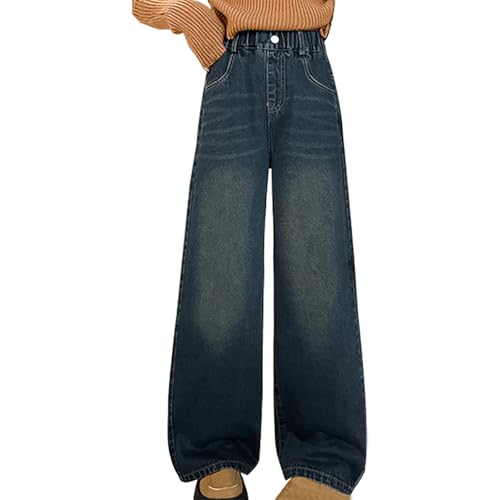 Cute Jeans for Teens Girls Flare Jeans Kids Fashion Stretchy Denim Pants Y2K Boyfriend Skater Streetwear 5-14Y2