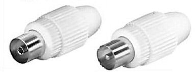 Preisvergleich Produktbild Hama Antennen-Anschlussset Koax-Kuppplung / -Stecker