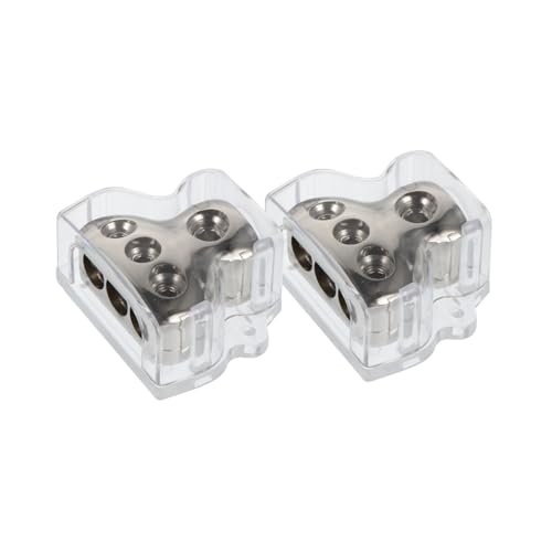 Tofficu 2pcs Ground Distributor Audio Distributor Car Audio Amp Power Distribution Block Solid Longevity Protection