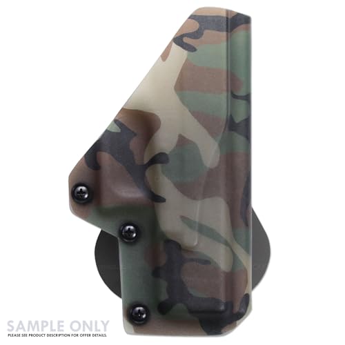 Image of KYDEX Thermoform Sheet - (P1 Texture) - (Infused Print) - (12in x 12in) - (Woodland Camo - Desert Glass) - (1 Sheet) - (for Holster Making & Hobby) - (USA Made)