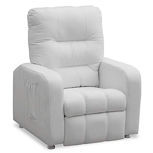 Poltrona do Papai Reclinável Turim Corino Branco - Speciale