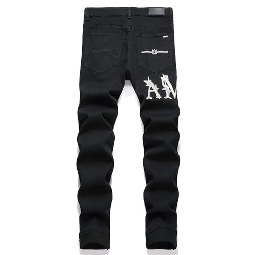 Men's Jeans, Men's Slim-fit Stretch Denim Jeans Featuring a Ripped Stretch Regular Pants2