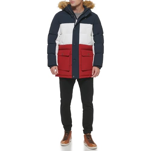 Image of Tommy Hilfiger Mens Quilted Snorkel Parka Coat