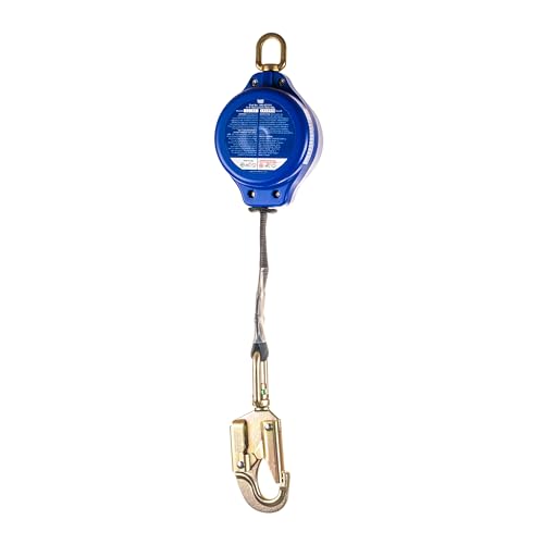 Image of Palmer Safety SRD 11 FT. Self Retracting Lifeline I Lightweight SRL with Web Small Steel Snap Hook I OSHA ANSI Industrial Roofing Tool Personal Fall Arrest Protection Safety Yoyo
