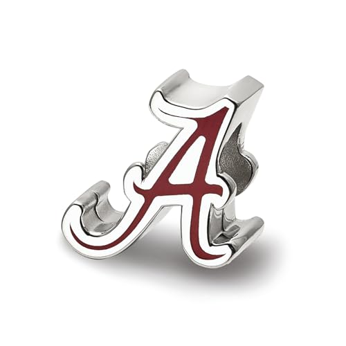 LogoArt Logo Art Sterling Silver Alabama Crimson Tide Script A Enameled Logo