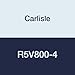 Carlisle R5V800-4 Rubber Wedge-Band Wrapped-Molded Banded Belts, 86.1" Length, 5/8" Width, 7/8" Thickness, 4 lb.