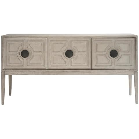 Universal Coalesce Three Door Madden Sideboard in Grey Oak Wood Cover