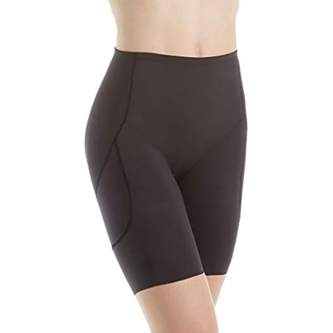 Miraclesuit Womens Premium Bum Lift Waistline Thigh Slimmer with Soft Comfortable Control, Black, X Large Cover