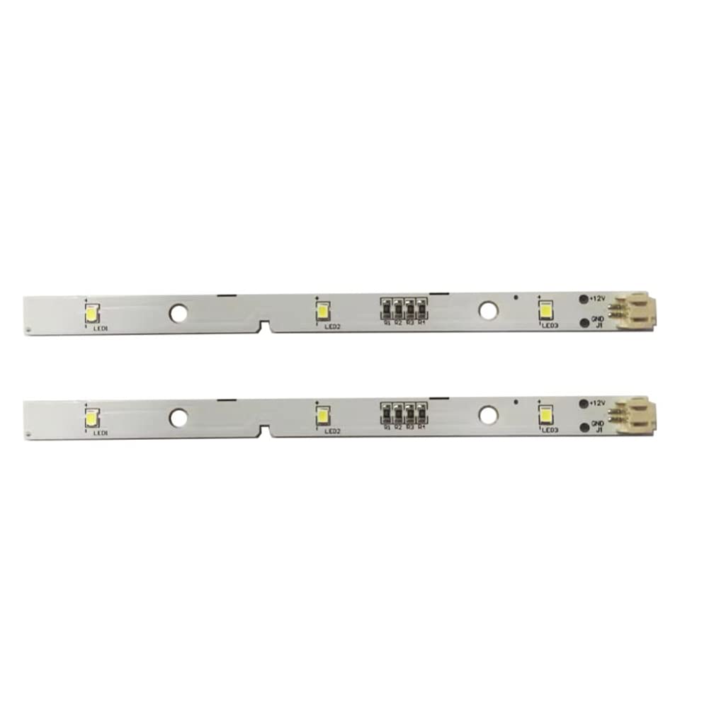 2Pcs LED Light Bar Strip & Cover for RONGSHENG for HISENSE Refrigerator LED Light E349766 MDDZ-162A 1629348 DC12V 2W