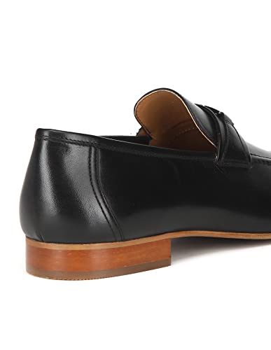 Image of Arrow Men's Wellington Black Leather Slip ON-8 UK (2FA21467Z01)