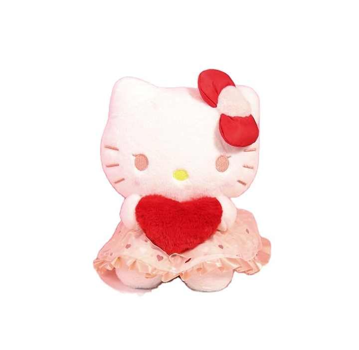 Image of Ultra-Cute Heart Kitty Super Soft Plush Toy - 30cm Adorable Cat Design with Fluffy Fur, Huggable Comfort, and Vibrant Colors for Kids, Collectors, and Gifting (Pack of 1)