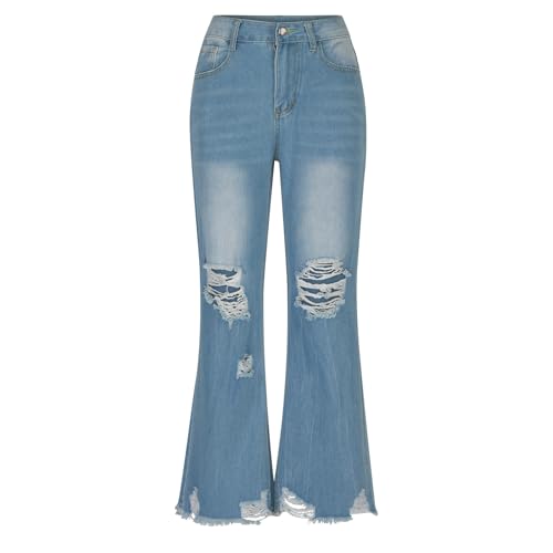 Women Jeans Pants Jeans for Women Denim Loose Fit Western High Cut Flare Wide Leg Fall Summer Jeans 20254