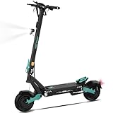 HITWAY H11 E Scooter mit Straßenzulassung,250W*2 Motor Spitze 1800 * 2,130 KM, 52V 23.4Ah,10 Zoll Offroad-Gummireifen,150KG Max,Doppelter Stoßdämpfung,Faltbarer E Scooter für Erwachsene - mit APP