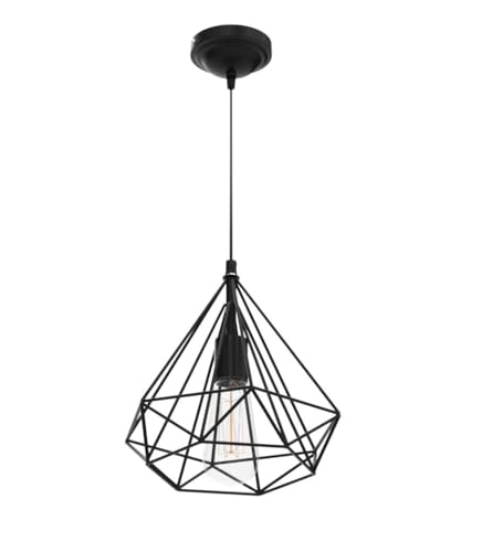 Image of Murphy Designer Single Pendant Hanging Chandelier Light for Dining Room, Home Decor | Indoor Roof Light | Black Color Antique Vintage Chandelier - Pack of 3 (Bulb Included)