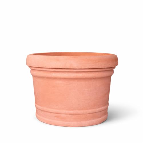 HEM Living runder Pflanzkübel Sorrento wetterfest Kunststoff Terracotta Pflanzgefäß Pflanzentopf...