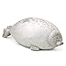 Tiowo Almohada grande con sello de blobes, de algodón, con diseño de animales de peluche, suave para abrazar, cojín decorativo para el hogar (blanco, 30 cm)