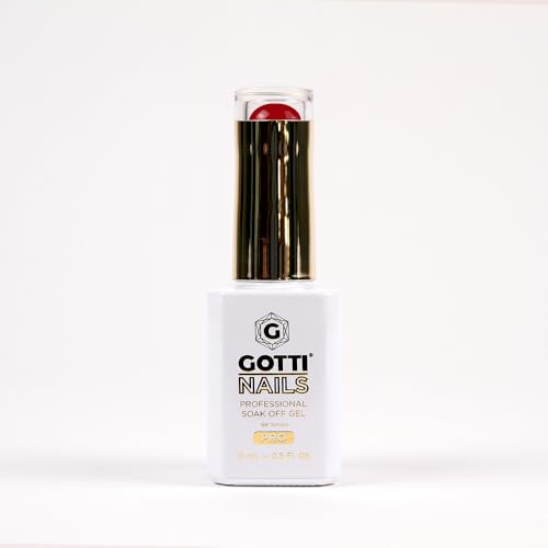 Esmalte en gel rojo Gotti Nails 0.5 Fl Oz para manicura miniatura 3