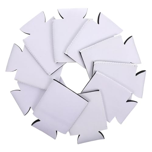 Unomor Thermal Bottle Covers 10pcs Sublimation Can Cooler Insulated Beer Can Sleeve Beer Bottle Sleeves for Wine Water