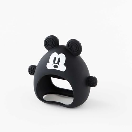 Image of Bumkins Disney Baby Silicone Undroppable Teething Mitt, Freezer Toy Teether Keys, Soft Flexible Platinum Silicone Pacifier to Chew, Cool Teether Gum Relief, Essentials Babies 3 Months, Mickey Mouse