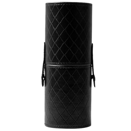 ROMISBABA Organizador de Brochas de Maquillaje Portátil de Material PU Diseño de Cubo para Tocador y Almacenamiento de Pinceles Cosméticos