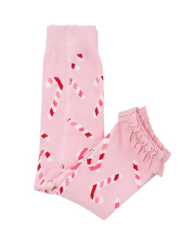Image of RuffleButts Baby Girls Patterned Footless Ruffled Tights - Ruffle Tights