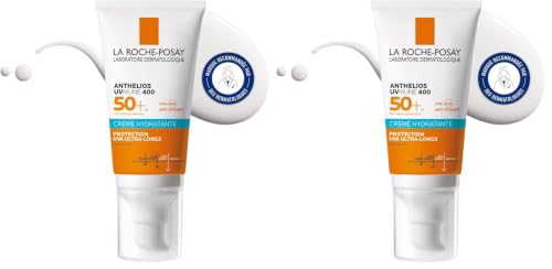 La Roche-Posay - Anthelios UVMune 400 - Crème Solaire SPF 50 - Enrichi en Glycérine - Protection Solaire Contre les UVA/UVB - Soin Visage avec Texture Hydratante Sans Trace Blanche - Sans Parfum
