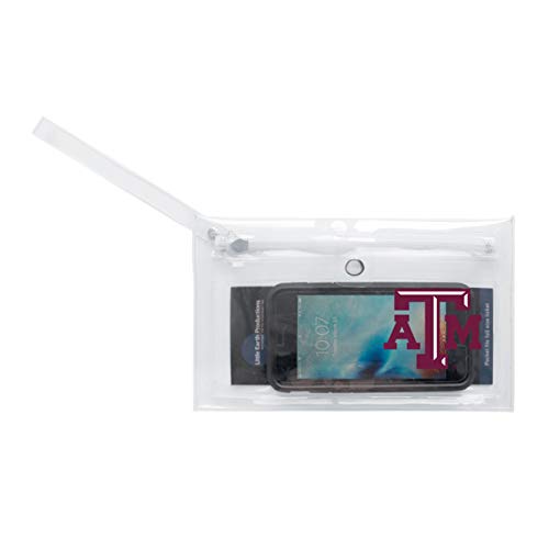 Image of Littlearth - LIWXY NCAA Texas A&M Aggies Unisex Ncaancaa Ticket Wristlet, Clear, 9 inch by 5.25 inch