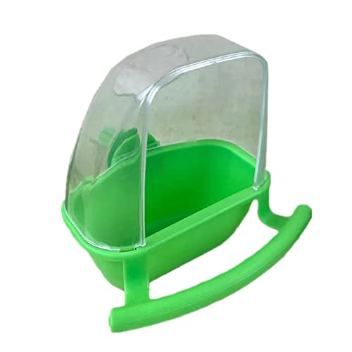 Mangeoire à oiseaux en plastique pour cage à oiseaux, mangeoire à suspendre pour perruches, canaris, cacatoès, pinsons, perruches (vert) Cover
