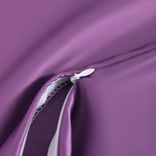 Image of NTBAY 2 Pack Pillows with Stain Pillowcases, Soft Cotton Down Alternative 13x18 Zippered Pillows for Sleeping in Crib Bed - Machine Washable - Breathable Travel Pillow, Purple