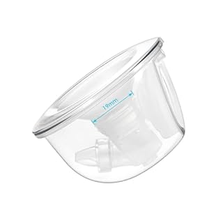 Belmikal Wearable Breast Pump Parts Overall 19mm Milk Collector Cup Compatible with Momcozy/Tsrete/Kmaier S9|S12 Wearable Breastpump Incl 19mm Flange Use with S9|S12 Parts/Accessories Replacement