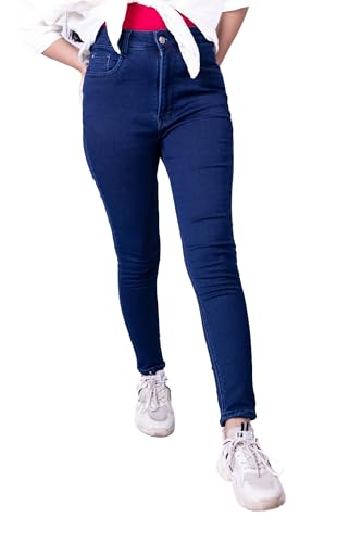 Image of Women's Skinny Fit Full-Lenth High Rise Stretchable and Comfortable Denim Jeans