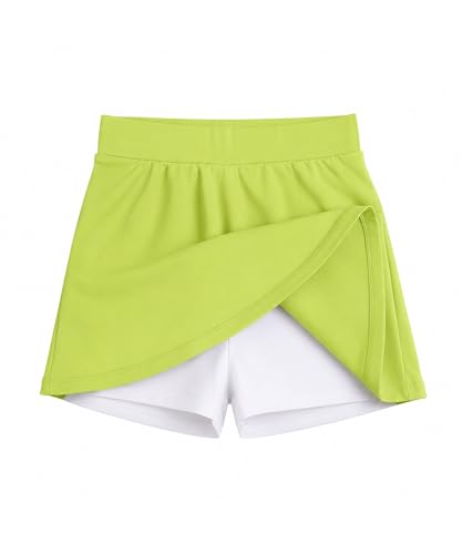 Image of KYDA KIDS Girls 100% Pure Cotton Skater Skirt with Attached Inner Shorts | Ideal for Summer Sports, Play & Casual Wear | Comfortable Fit for Girls Aged 2-16 Years