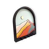 3D Colorful Mountain View Key Holder, 3 Dimensional Mountain Scenery Key Hanger, Layered Mountain Landscape View Key Hook, Three Dimensional Wall Decor, Coat Rack, Entryway Organizer