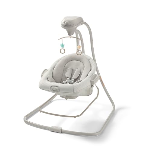 Image of Graco DuetConnect LX Baby Swing and Bouncer - 2-in-1 Infant Swing and Baby Rocker, Newborn Essential, Gifts for New Parents