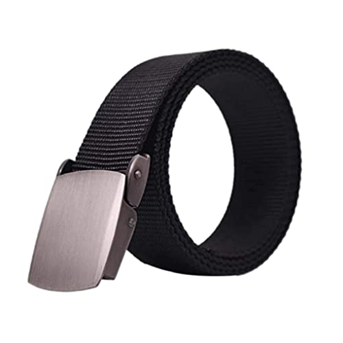 Travel Cache Money Belt, Coin Purse Belt with Secret Pocket Nylon Zipper Closure & Metal Buckle (3.2cm Width) with Secret Pocket