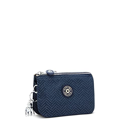 Image of Kipling Womens WomenA's Creativity Small Pouch, Versatile Cosmetics Kit, Lightweight Nylon Travel Organizer Wallet, Endless Bl Emb, 5.75 L x 3.75 H 1.5 D US