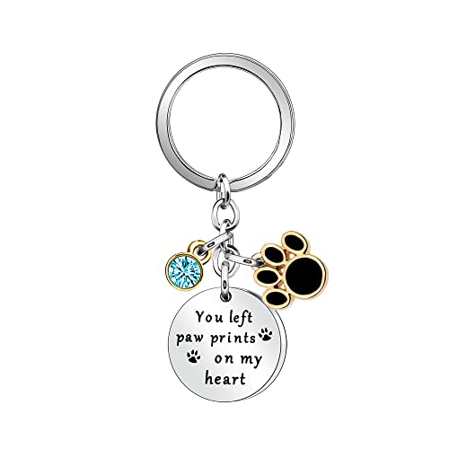Tibond Dog Memorial Keying Gifts Sympathy Keychain Gifts for Loss of Dog for Women Men Key Chain Keying Gifts for Dog Mum Dog Dad Pet Memorial Keyring
