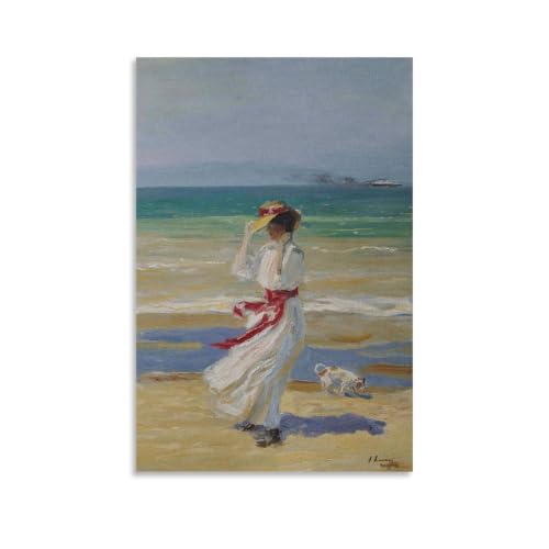 Affiches vintage A Windy Day de Sir John Lavery, impression haut de gamme pour galerie 61x91cm