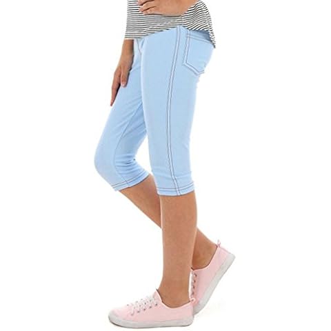 Verbelato Girls 3/4 Capri Leggings for Kids Cover