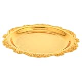 Design vintage : ajoutez une touche de luxe à votre maison avec ce plateau en fer de style vintage, adapté pour mettre en valeur votre décoration de salle à manger, votre plateau de présentation de bijoux, votre plateau à cupcakes