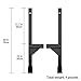 Circus Stilts,Supports up to 220 pounds,Pine Wood,Suitable for Role-Playing Activities in Circuses or at Parties. 12 inches/Black