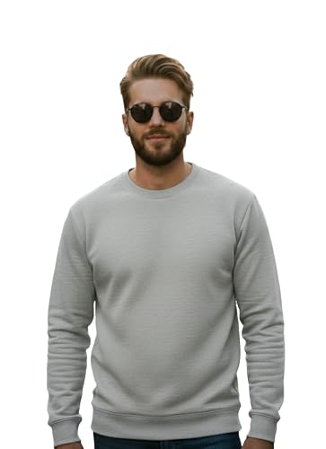 Image of Mack Jonney Men Regular Fit Fleece ||Black||Round Neck Solid||Sweatshirt-JM3911
